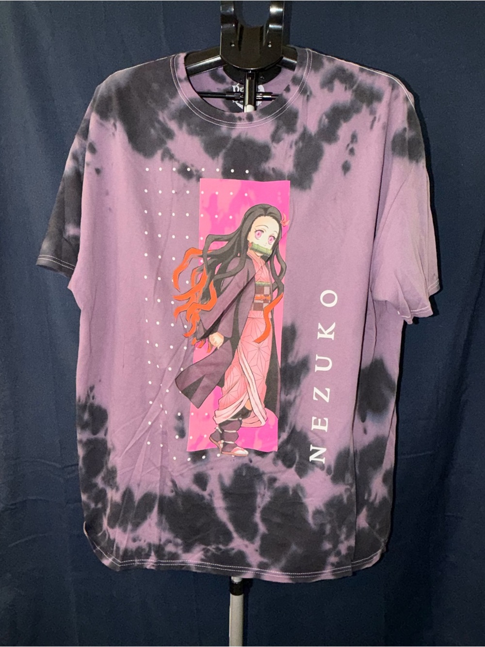 Demon Slayer Nezuko Tie-Dye Graphic Tee (XL) – Anime Streetwear